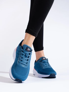 Buty sportowe damskie materiałowe DK niebieskie